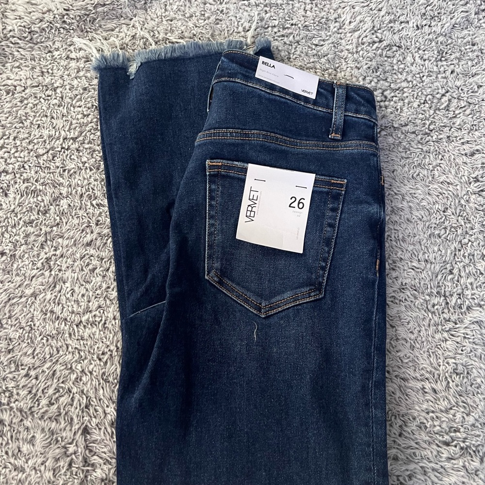 Vervet by Flying Monkey Bella High-Rise Dark Wash Jeans - 26